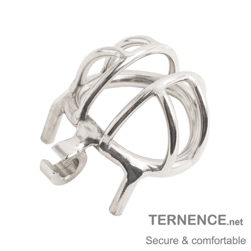 TERNENCE Chastity Device 304 Stainless Steel Ergonomic Design Cock Cage for Closed Ring (only cages do not include rings and locks)