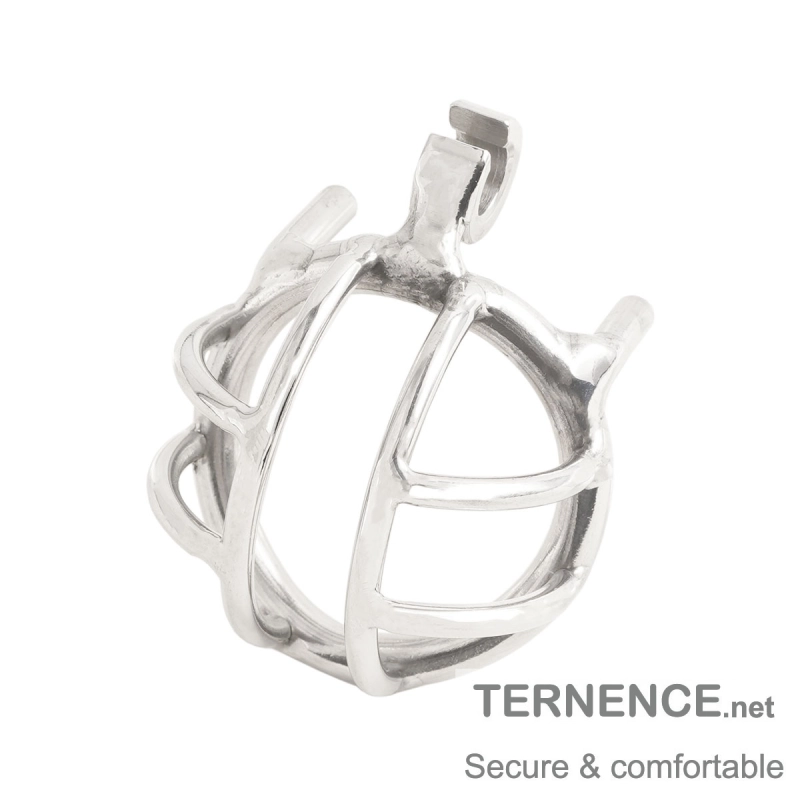 TERNENCE Chastity Device 304 Stainless Steel Ergonomic Design Cock Cage for Closed Ring (only cages do not include rings and locks)