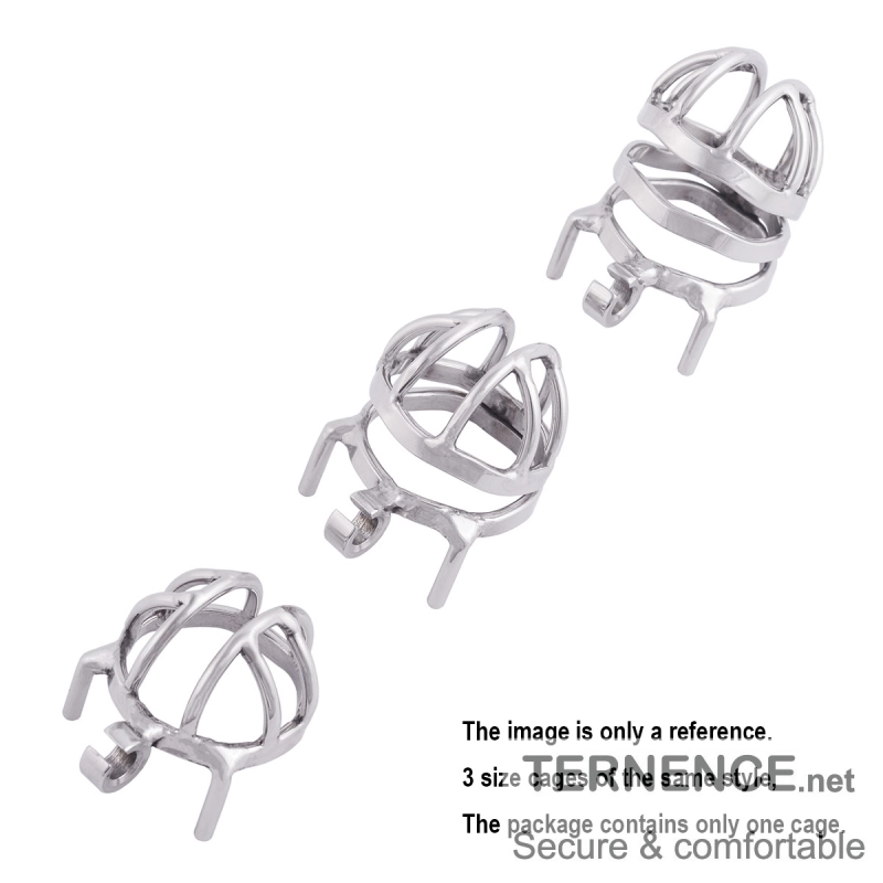 TERNENCE Male Chastity Device 304 Steel Stainless Comfortable Ergonomic Design Closed Ring Cock Cage Men Adult Sex Toys