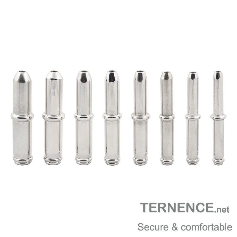 TERNENCE Stainless Steel Catheters Kit Male Sound Dilator Inserts Plug for Men, 8 Sizes Optional