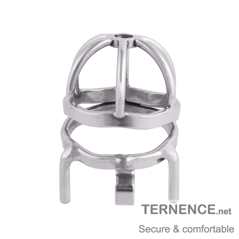 TERNENCE Male Cock Cage Chastity Device Stainless Steel Comfortable Ergonomic Design Closed Ring Cock Cage (only cages do not include rings and locks)