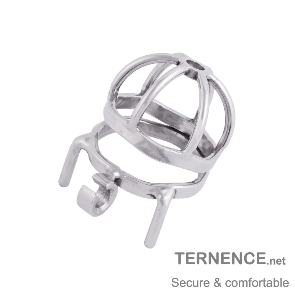TERNENCE Male Cock Cage Chastity Device Stainless Steel Comfortable Ergonomic Design Closed Ring Cock Cage (only cages do not include rings and locks)