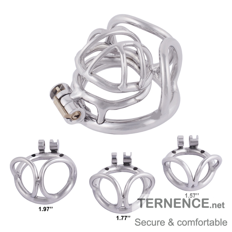 TERNENCE Medical Grade Steelone Chastity Device Male Cock Cage for Closed Ring (only cages do not include rings and locks)