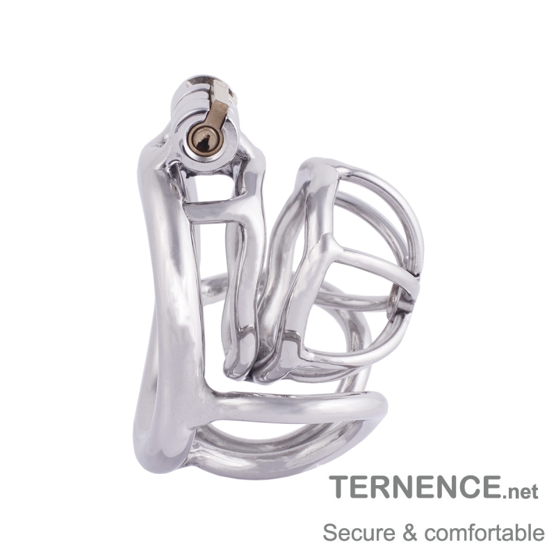 TERNENCE Male Chastity Cage Medical Grade 304 Stainless Steel Mens Cock Cage for Closed Ring (only cages do not include rings and locks)