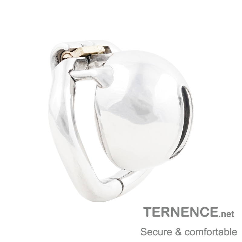 TERNENCE Mens Short Chastity Cages Ergonomic Design Hinged Ring Cock Cage Adult Game Sex Toy