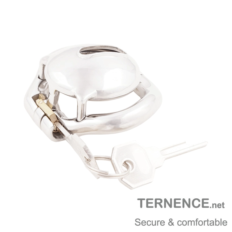 TERNENCE Male Super Short Cock Cage Ergonomic Design Hinged Ring Chastity Device Adult Game Sex Toy