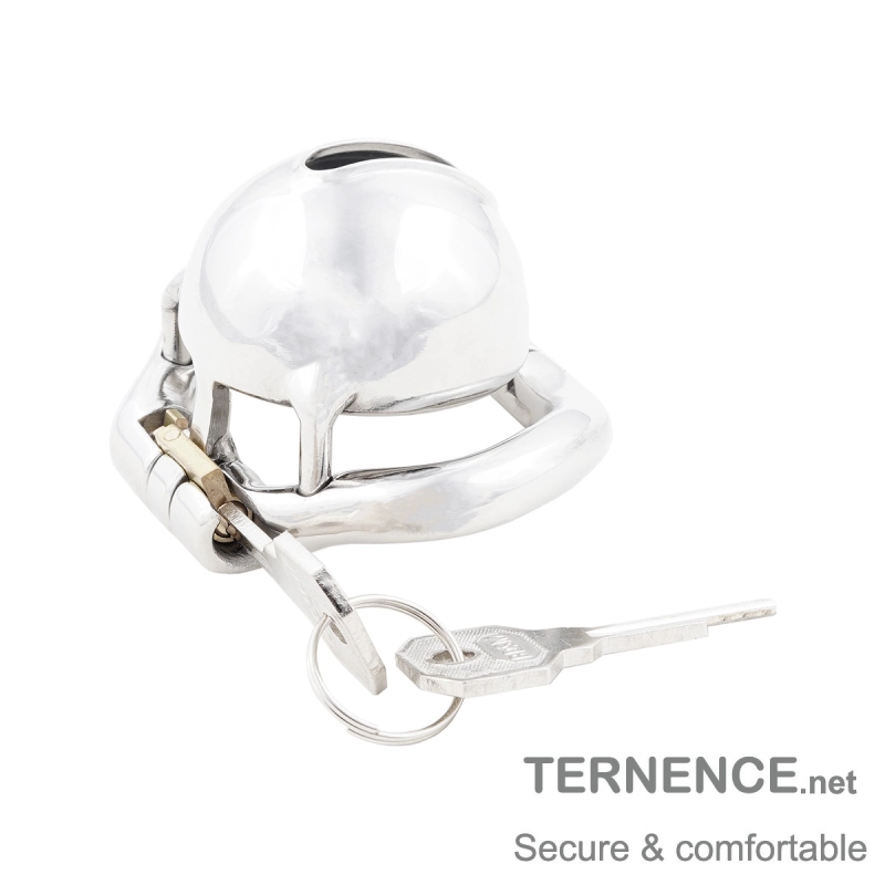 TERNENCE Mens Short Chastity Cages Ergonomic Design Hinged Ring Cock Cage Adult Game Sex Toy