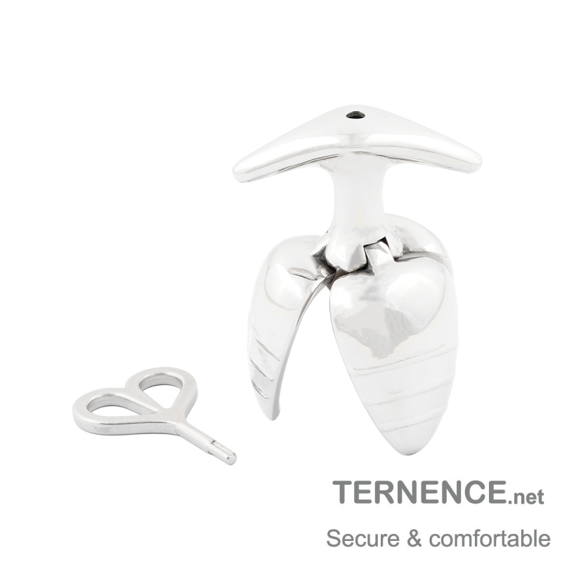 TERNENCE Opening Anal Plug Stainless Steel Heavy Duty Anal Trainer Butt Expander Anus Beads Lock Sex Toys