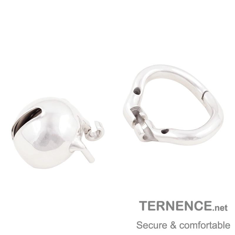 TERNENCE Mens Short Chastity Cages Ergonomic Design Hinged Ring Cock Cage Adult Game Sex Toy