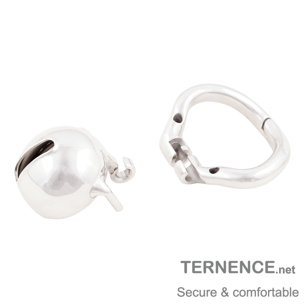 TERNENCE Mens Short Chastity Cages Ergonomic Design Hinged Ring Cock Cage Adult Game Sex Toy