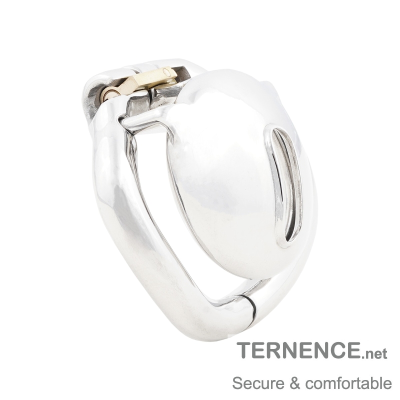 TERNENCE Male Super Short Cock Cage Ergonomic Design Chastity Device for Hinged Ring (only cages do not include rings and locks)