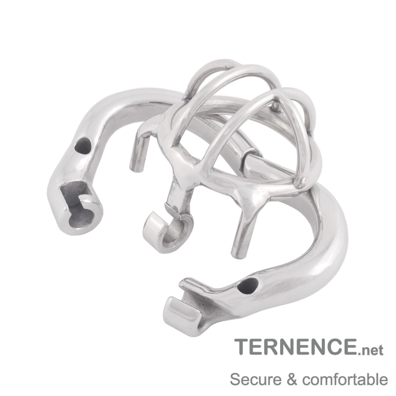 TERNENCE Super Small Stainless Steel Male Chastity Device for Hinged Ring (only cages do not include rings and locks)