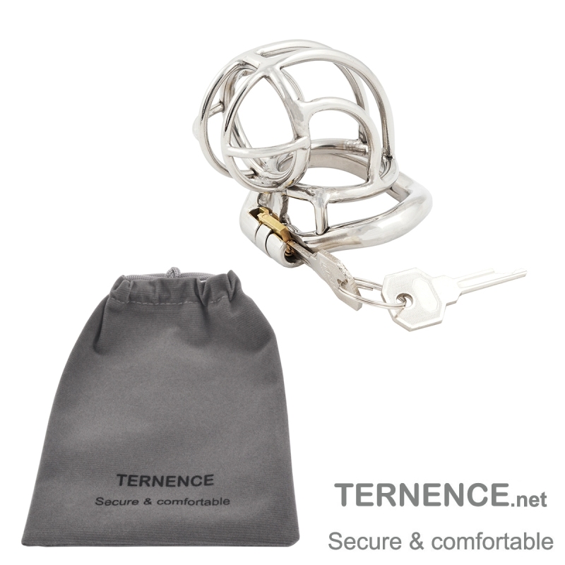 TERNENCE Chastity Device Male Cage 304 Stainless Steel Prevent Erection Bondage Couple Sex Lock
