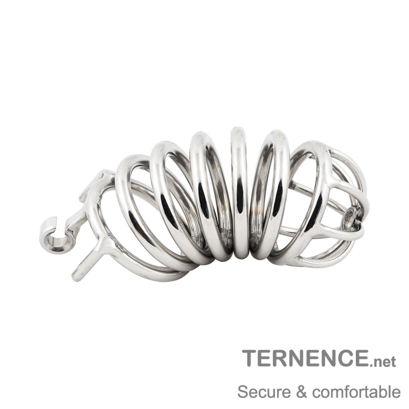 TERNENCE Chastity Device Male Cage Stainless Steel Long Section of The cage for Hinged Ring (only cages do not include rings and locks)