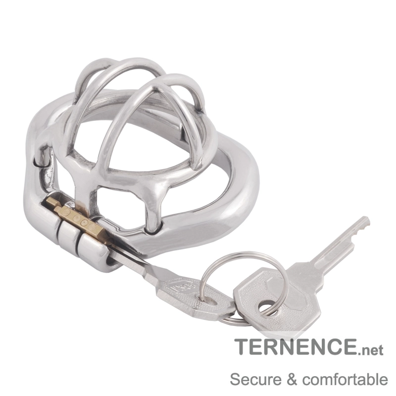 TERNENCE Super Small Stainless Steel Male Chastity Device for Hinged Ring (only cages do not include rings and locks)