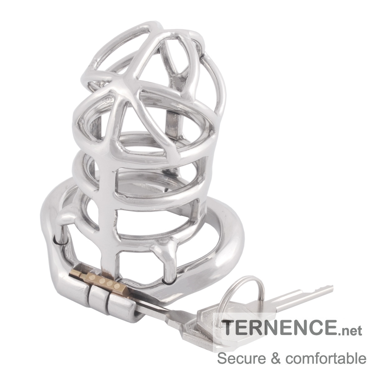TERNENCE Stealth Convenient Lock Chastity Cage Device Ergonomic Design for for Hinged Ring (only cages do not include rings and locks)