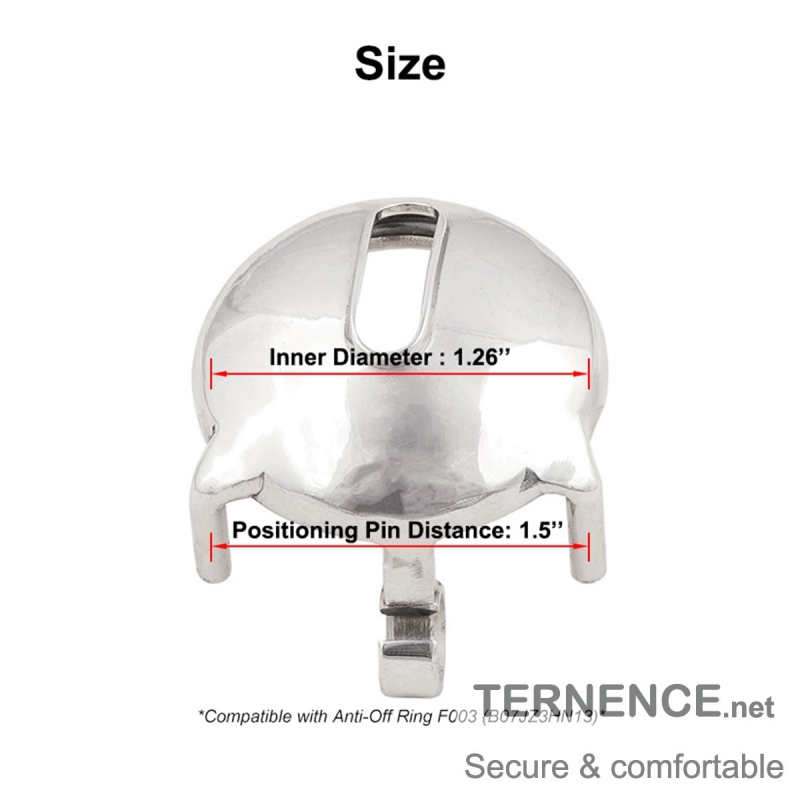 TERNENCE Male Super Short Cock Cage Ergonomic Design Chastity Device for Hinged Ring (only cages do not include rings and locks)