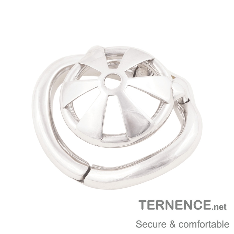 TERNENCE Male Super Short Chastity Cage Device Ergonomic Design Cock Cage for Hinged Ring (only cages do not include rings and locks)