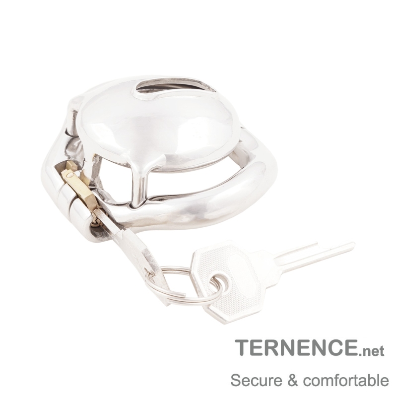 TERNENCE Male Super Short Cock Cage Ergonomic Design Chastity Device for Hinged Ring (only cages do not include rings and locks)