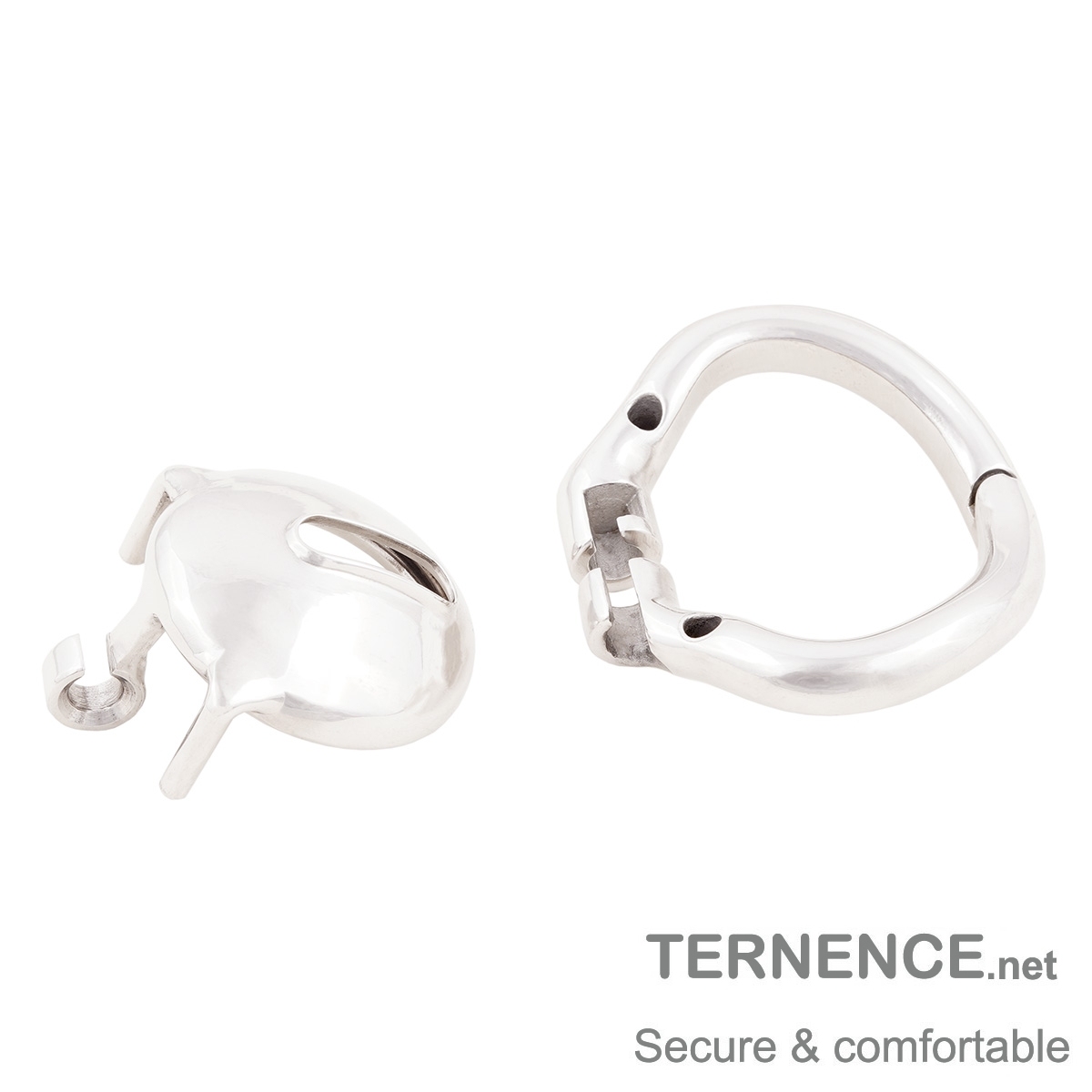 TERNENCE Male Super Short Cock Cage Ergonomic Design Chastity Device for Hinged Ring (only cages do not include rings and locks)