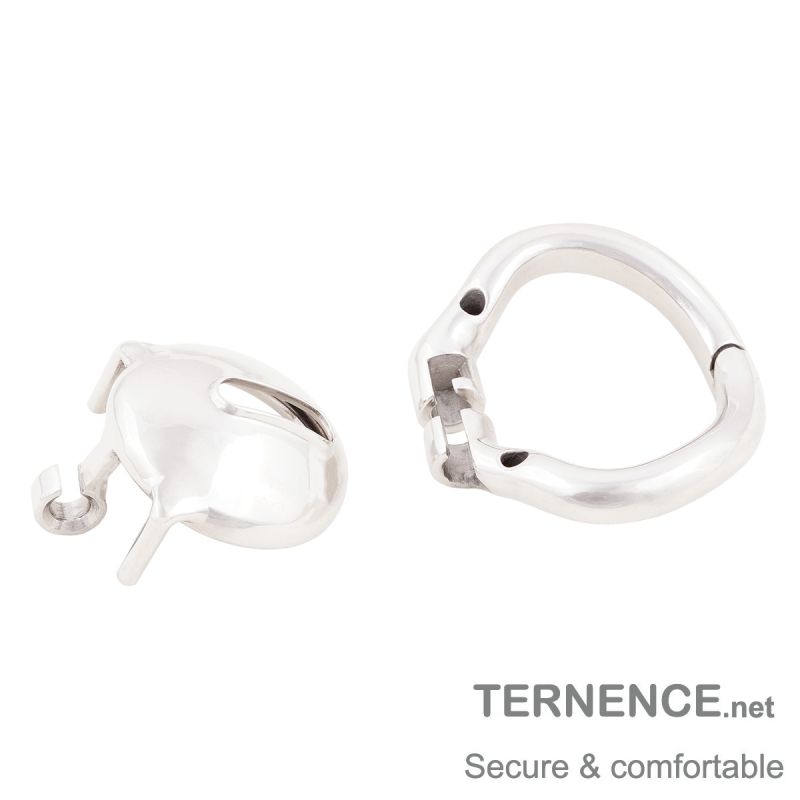 TERNENCE Male Super Short Cock Cage Ergonomic Design Chastity Device for Hinged Ring (only cages do not include rings and locks)
