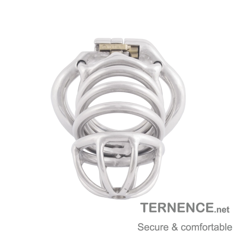 TERNENCE Comfortable Male Chastity Belt Ergonomic Design Long Cock Cage for Hinged Ring (only cages do not include rings and locks)