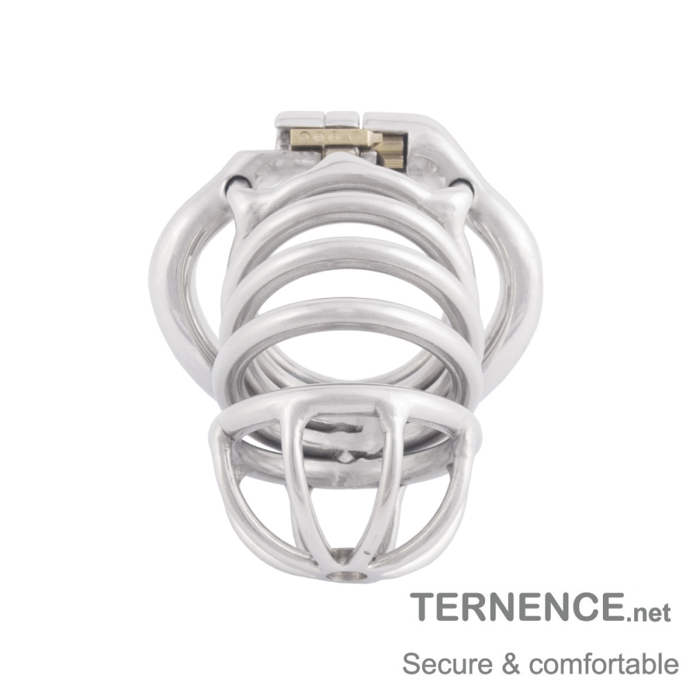 TERNENCE Comfortable Male Chastity Belt Ergonomic Design Long Cock Cage for Hinged Ring (only cages do not include rings and locks)