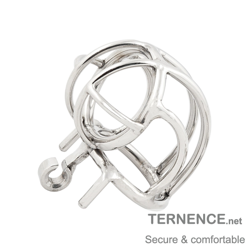 TERNENCE Chastity Device Male Cage Prevent Erection Bondage Couple Sex Lock for Hinged Ring (only cages do not include rings and locks)