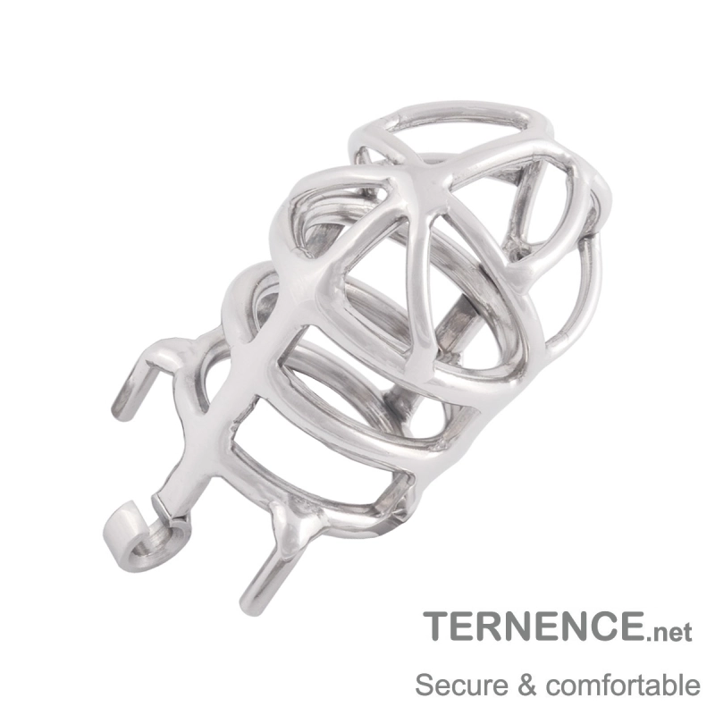 TERNENCE Stealth Convenient Lock Chastity Cage Device Ergonomic Design for for Hinged Ring (only cages do not include rings and locks)