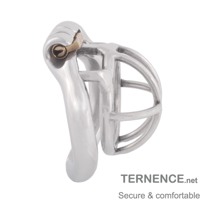 TERNENCE Super Small Stainless Steel Male Chastity Device for Hinged Ring (only cages do not include rings and locks)