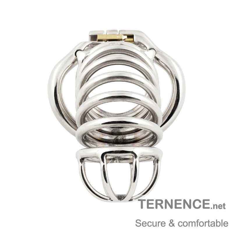 TERNENCE Chastity Device Male Cage Stainless Steel Long Section of The cage for Hinged Ring (only cages do not include rings and locks)