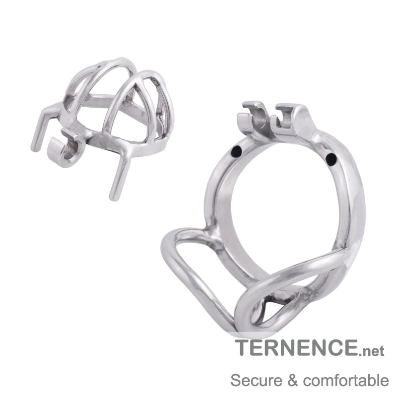 TERNENCE Small Male Cock Cage Comfortably Men Chastity Lock Belt (only cages do not include rings and locks)