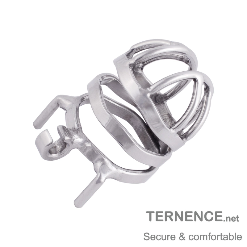 TERNENCE Chastity Cage Steel Stainless Penis cage with Ergonomic Design Splitter Base Ring (only cages do not include rings and locks)