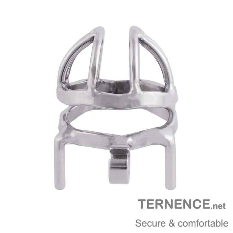 TERNENCE Male Chastity Device 304 Steel Stainless Comfortable Closed Ring Cock Cage (only cages do not include rings and locks)