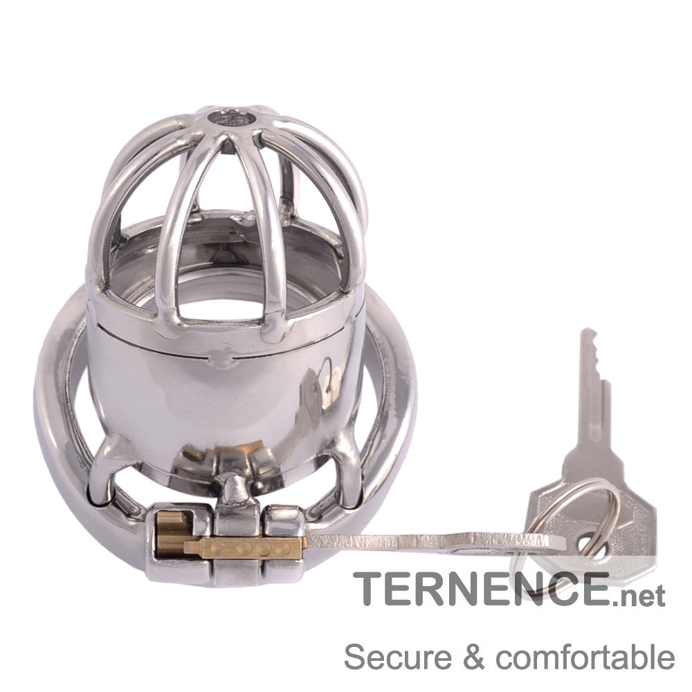TERNENCE Medical Grade Stainless Steel Chastity Device Male Comfortable Cock Cage (only cages do not include rings and locks)