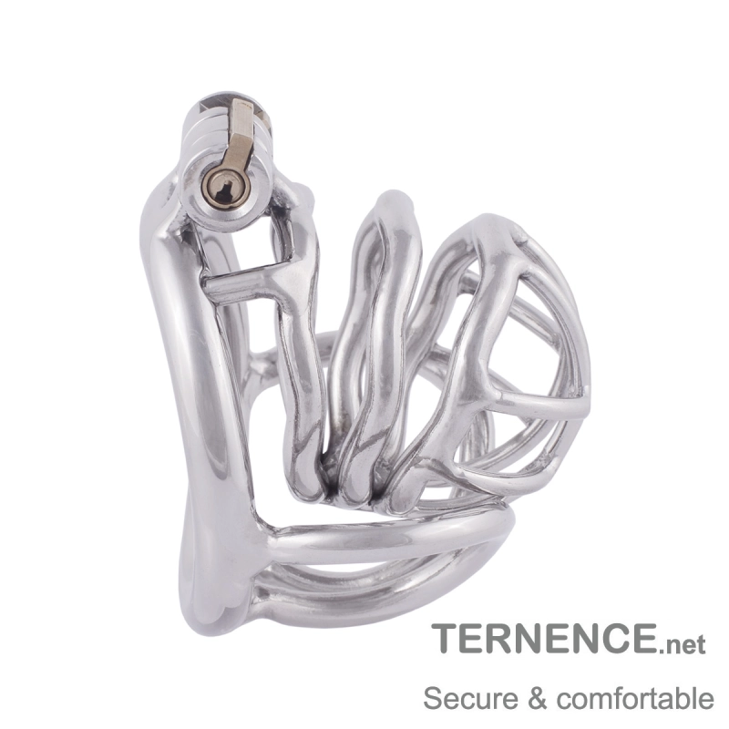 TERNENCE Comfortably Men Chastity Lock Belt 304 Stainless Steel Cock Cage (only cages do not include rings and locks)