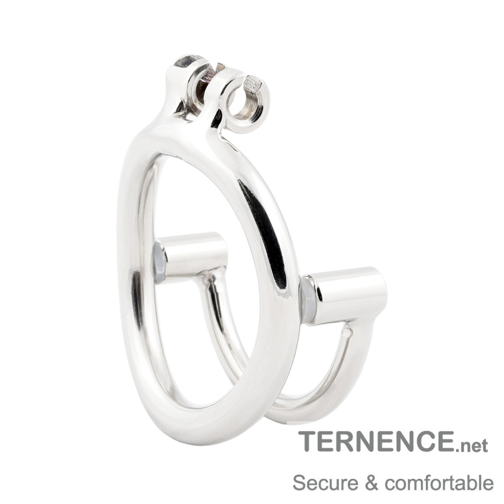 TERNENCE Male Chastity Cage Base Ring Prevent Escape Design Stainless Steel Chastity Device Closed Ring