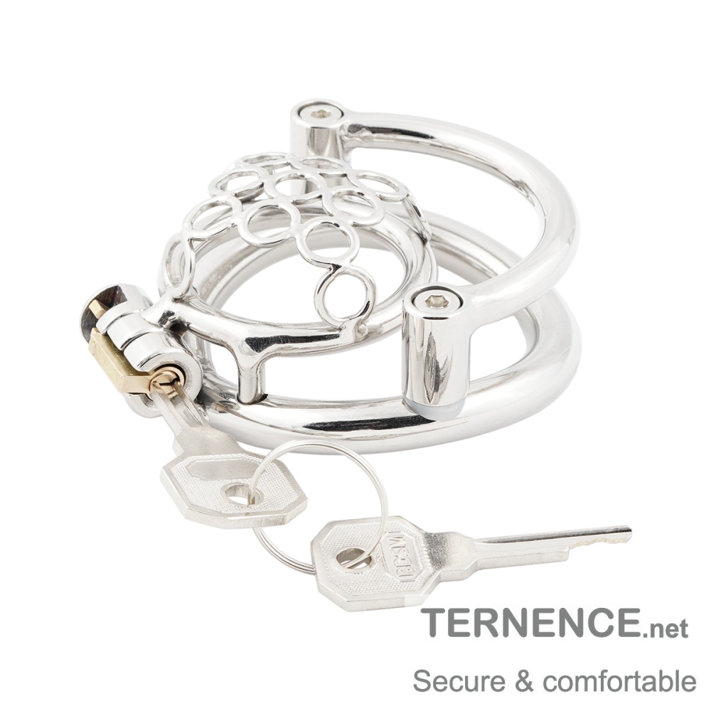 TERNENCE Mens Short Chastity Cages Prevent Escape Design Closed Ring Cock Cage Adult Game Sex Toy