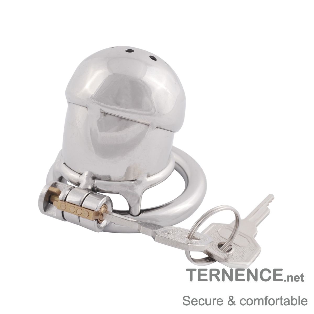 TERNENCE Penis Ring Virginity Lock Stainless Steel Chastity Belt (only cages do not include rings and locks)