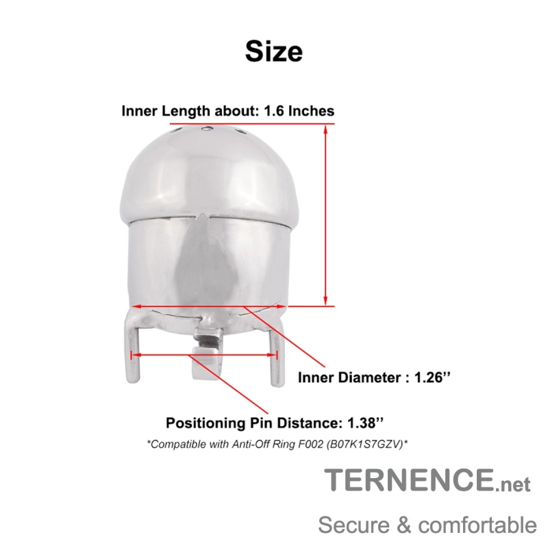 TERNENCE Male Chastity Cage Stealth Lock Cock Cage (only cages do not include rings and locks)