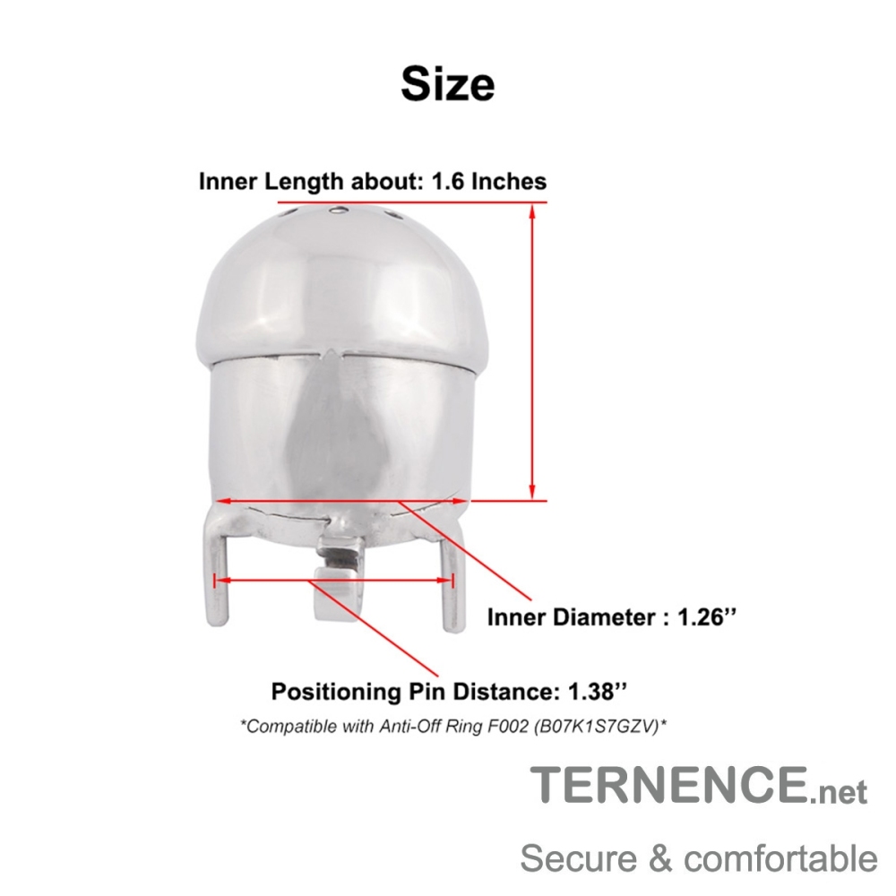 TERNENCE Male Chastity Cage Stealth Lock Cock Cage (only cages do not include rings and locks)