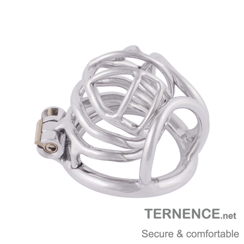 TERNENCE Comfortably Men Chastity Lock Belt 304 Stainless Steel Cock Cage (only cages do not include rings and locks)