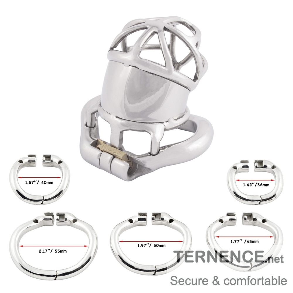 TERNENCE Men Chastity Cage Penis Lock Device with Fetish Erotic Sex Toys