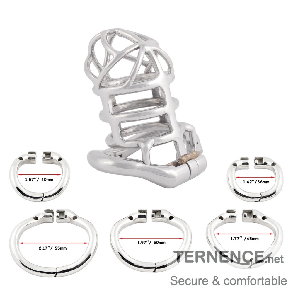 TERNENCE Stealth Convenient Lock Chastity Cage Device Ergonomic Design for Male SM Penis Exercise Sex Toys