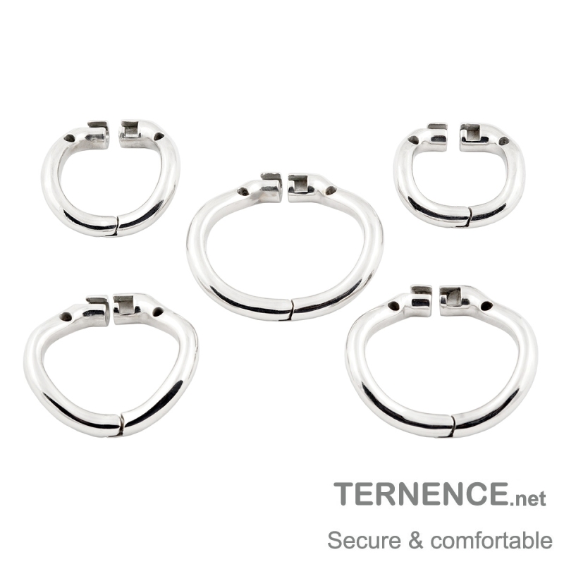 TERNENCE Ergonomic Design Stainless Chastity Device Cock Cage Base Ring Male Spares