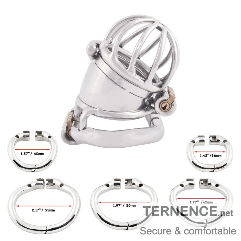 TERNENCE Ergonomic Design Chastity Device 2 Built-in Locks Male Chastity Belt Adult Game Sex Toy