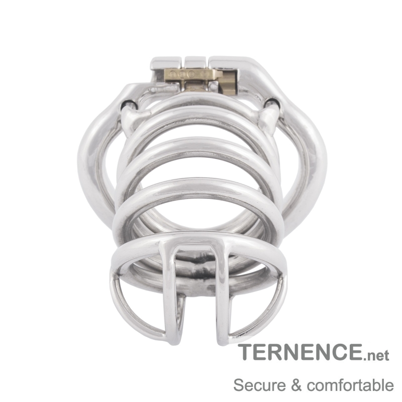 TERNENCE Stainless Chastity Device Male Ergonomic Design Long Cock Cage for Hinged Ring (only cages do not include rings and locks)