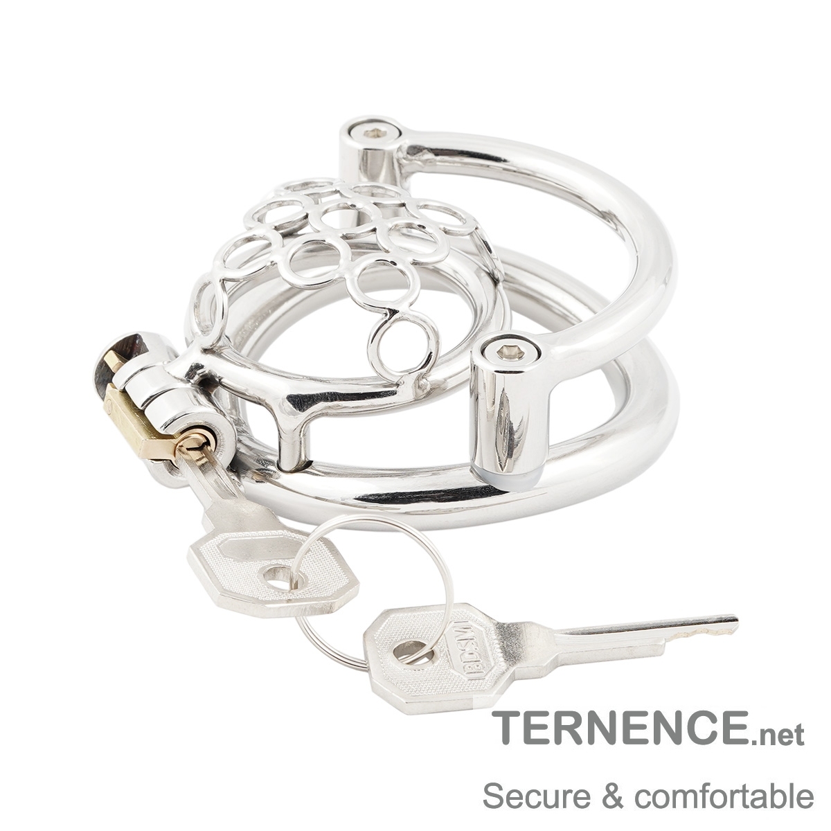 TERNENCE Mens Short Chastity Cages Prevent Escape Design Closed Ring Cock Cage for Closed Ring (only cages do not include rings and locks)