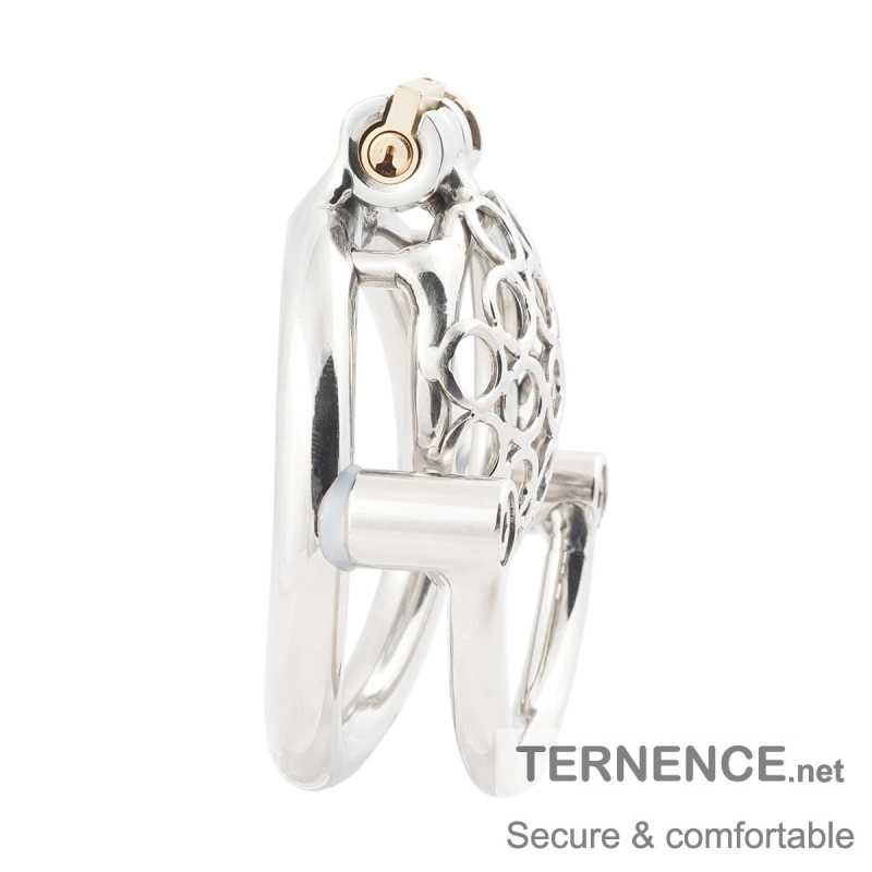 TERNENCE Male Super Short Cock Cage Prevent Escape Design Closed Ring Chastity Device for Closed Ring (only cages do not include rings and locks)