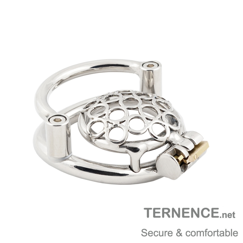 TERNENCE Male Super Short Cock Cage Prevent Escape Design Closed Ring Chastity Device for Closed Ring (only cages do not include rings and locks)